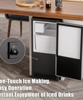 Drainless Under Counter Ice Maker With 22Lb Storage Bin Crescent Ice Free Standing Or Built In No Drain Required ETL Certified 2026 Upgraded Model under countertop