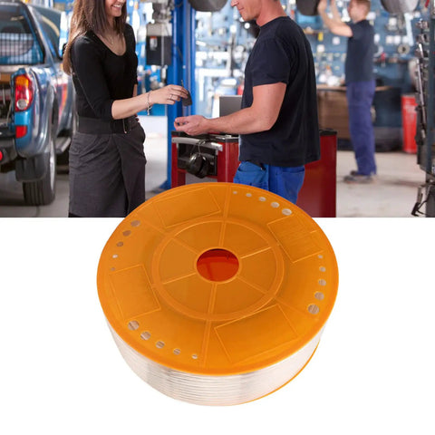 Badass Transparent Air Hose Built For Hardcore Garage Work With High Pressure Pounding Power Using Heavy Duty Polyurethane Material That Will Handle Any Tough Automotive Repair Job Like A Champ, orange reel in shop