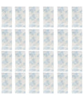 Moisture Absorbing Desiccant Packets AMS Ready For Filament Dryer Box 24 Pack arranged in grid pattern for 3D printing.