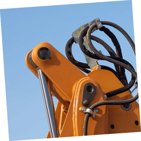 Two Piece Excavator Shim Kit With Round Rubber Washers For Noise Dampening And Shock Absorber Pads, Designed For Heavy Duty Machinery, Ideal Boom Bushing Replacement, Vibration Reduction, And Prolonged Equipment Life on excavator boom joint