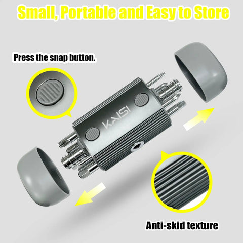 126 In 1 Precision Screwdriver Set With 111 Magnetic Bits, Flexible Shaft, featuring compact case with anti-skid texture