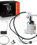 Electric Fuel Pump Module Assembly With Sending Unit For Lincoln Continental 1999 2000 2001 2002 V8 4 6L Gas Sedan Direct Fit Replacement PFS238 OE Quality Performance Plug And Play Ready showing components and packaging