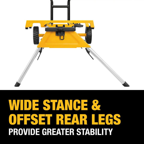 Table Saw Stand With Rollin Mobility Collapsible And Portable Design For Easy Transport Lightweight 33 Pound Frame Heavy Duty Kickstand For Upright Mobility And Storage Quick Connect Brackets For Fast Detachment And Secure Loading