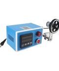 Go-To Pro Grade Digital Length Meter Counter With Single Wheel Encoder For Edge Banding Machines showing control panel and wheel