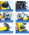 Top Tier Manual Hydraulic Hose Crimping Machine With Seven Quick Change Dies And Magnetic Jaw operation guide steps