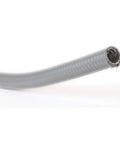 Pro Grade Gray One Inch Type UA LA Liquidtight Flexible Metal Conduit 100 Foot Bulk Roll showing the conduit end with a smooth finish.