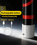 Charging port of Flexible 30 Inch LED Light Stick Rechargeable Bendable Work Light With Three Modes For High Lumen Car Repairs Under Hood And Garage Inspections In Tight Spaces.