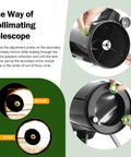 1.25 Inch Metal Collimating Cheshire Eyepiece For Newtonian Reflectors Without Laser in use for mirror alignment