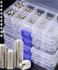 Two Box 400 Piece Stainless Steel Flat Point Hex Socket Set Screws Kit Dope Home Mounting Hardware Fasteners