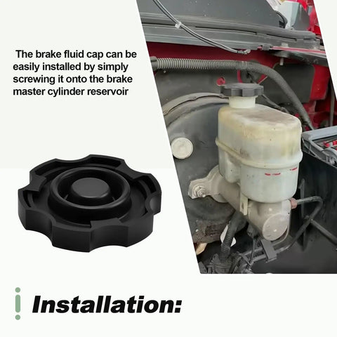Dot3 Brake Master Cylinder Reservoir Cap For Chevy Suburban Tahoe Silverado Volt installation example next to reservoir
