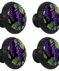 4 Piece Cabinet Knobs And Drawer Pulls For Kids with grape design on round furniture handles with screws