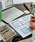 20 Slot Laser Engraving Jig For Pencils, Wood Pencil Fixture And Multi Pencil Clamping Tool For DIY Projects on a desk