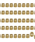Image of M6 Heat-Set Threaded Inserts Kit, 50 Pcs Brass Knurled Inserts For 3D Printing And Plastic Parts, Metric M6 Threads, Durable Brass.