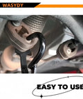 WASYDY exhaust hanger removal tool, black curved pliers for separating exhaust rubber hangers.