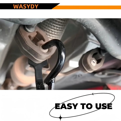 WASYDY exhaust hanger removal tool, black curved pliers for separating exhaust rubber hangers.