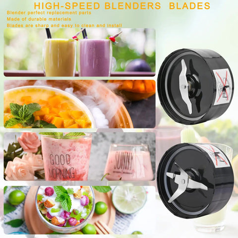 Premium Replacement Parts Set For 250W MB1001 Series Blender, cross blade and mono wing blade with smoothies and drinks