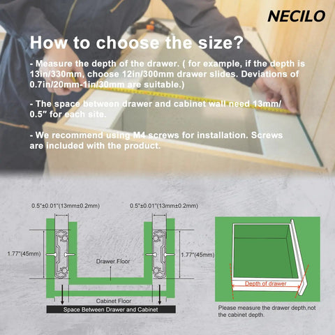 Slick Heavy Duty 12 Inch Stainless Steel Push To Open Drawer Slides Rustproof Waterproof Cabinet Tracks For Seamless Kitchen And Bathroom Storage Builds