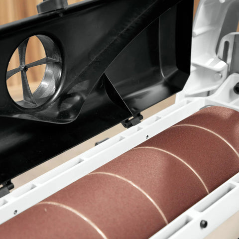 25-Inch Ready-To-Wrap Sandpaper For Drum Sander 80 Grit Precut Wraps Aluminum Oxide Antistatic Backing Open Coat Resin Bond