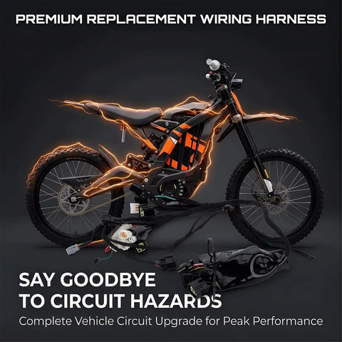 Full Main Wiring Harness For Light Bee X S Electric Dirt Bike And Segway X160 X260 Plug And Play Cable Harness With Easy Install