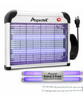 Beast Mode Electric Bug Zapper for Home and Covered Outdoor Areas with 20W UV Bulbs and 2800V Grid displayed with cord and bulbs.