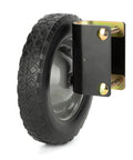 8 Inch Rubber Gate Wheel Caster For Swing Gates Heavy Duty Gate Helper Side Mount showing side mounting bracket
