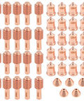 Plasma Cutter Consumables Kit Includes 20Pcs 220669 Electrodes 20Pcs 220671 Nozzle Tips And 5Pcs 220673 Shield For PMX45 Torch T45V