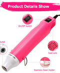 Compact Mini Heat Gun For Resin And Craft Projects That Quickly Bubbles Away Epoxy Silicone Molds Embossing And Acrylic Pouring