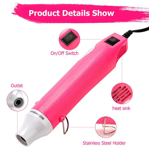 Compact Mini Heat Gun For Resin And Craft Projects That Quickly Bubbles Away Epoxy Silicone Molds Embossing And Acrylic Pouring