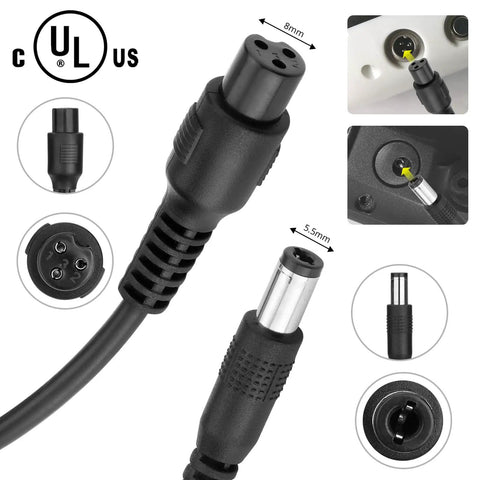 UL Certified 36V Lithium Battery Charger For Hoverboards And Electric Scooters Compatible With Hover 1 Gotrax Jetson Hiboy