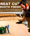 Man using Slab Flattening Router Bit With 1/2 Inch Shank, 2 Inch Cutting Diameter, Three Wings For Spoilboard Surfacing