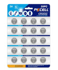 Top Shelf CR2032 Lithium 3V Coin Cell Batteries 20 Pack on clear packaging for car keys, remote controls, and electronics.