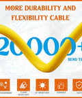 30 Amp EV Adapter Cord 6-30P To 6-20/15R Or 5-20/15R T Blade, 12 AWG, 1 Ft showing flexibility and durability test pass over 20000+