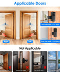 Image showing Anti Theft Doorbell Mount for All New 2nd Gen Video Doorbell No Drilling Rent Friendly Mount comparison on doors