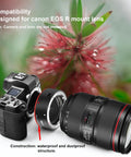 Built Tough Metal Lens Adapter EF to EOS R Mount for Canon EF and EF-S Lenses with Canon camera and lens example
