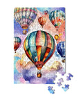 Hot Air Balloons Mini Jigsaw Puzzle 150 Pieces Portable Pocket Size 4x6 Inches When Complete Cute Travel Puzzle Unique Gift Idea for Adults