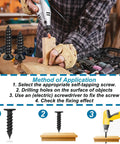 Using 420 Pc Wood Screw Kit Assortment M3 And M2.8 Self-Tapping Phillips Flat Head Screws for DIY projects with tool