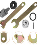 Heavy Duty Electric Drill Adapter Angle Conversion Kit Real Deal Nut Wrench For Grinding Bolt Work Compatible With Major Brand Power Tools Easily Essential Gear For DIY Pros Who Want To Crush Projects Without Stress Or Spending Crazy Money At All. metal drill adapter kit parts