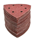 Grab These 60pcs Premium 90mm Triangular Sanding Discs With Durable Hook And Loop Backing stacked for easy access.