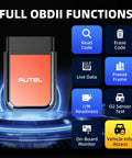 AP2500E OBD2 Bluetooth Scanner Code Reader for Android and iOS All-System Diagnostic Tool CAN FD AutoVIN features diagram