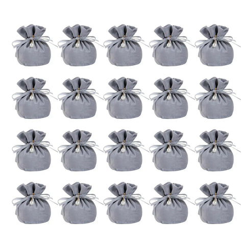 Plush Gift Bags 20 Pack For Candy Packaging And Party Supplies Ideal For Wedding Planners And Event Organizers Drawstring Closures
