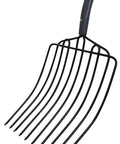 Manure Fork With 30 Inch Hardwood Handle For Moving Manure Mulch Hay And Loose Materials, Heavy Duty 10 Tine Fork, One And A Half Inch Tine Spacing