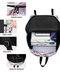Open Daisy Dog Backpack With Insulated Cooler Lunch Box, Lightweight Laptop Daypack Fits 15.6 Inch, scratch-resistant nylon, books inside