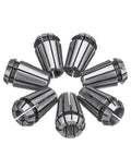 Precision Spring Collet Chuck Holder Set With 1mm To 7mm Metric Shanks For Smooth Engraving And Drill Work showing 7 ER25 metric collets.