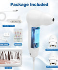 10.2 Inch Skin And Hair Analyzer Pro Grade Gear with LCD screen and dual lens, package contents including power supply and user manual.