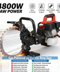 Beast Mode 52Cc Gas Powered Concrete Ring Saw Featuring A 16Inch Diamond Blade and a powerful engine for cutting concrete.