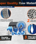 Tile hole saw kit with blue diamond core drill bits and accessories; multiple sizes (Amazon brand).