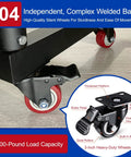 Heavy Duty Fabric Roll Storage Rack with Adjustable Hanging Rod and Movable Steel Organizer caster wheel detail
