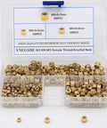 Brass Heat Set Threaded Inserts Kit M3 M4 M5 Knurled Female Threads For Plastic And 3D Printing Components, 300 Pcs Assortment