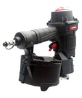 15 Degree Pneumatic Coil Pallet Nailer For 1 Inch To 2 1/4 Inch Nails, heavy duty, pro grade tool, side view with magazine clip