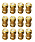 12 Pack One Half Inch Push To Connect Pex Fittings Straight Couplings For Pex Copper CPVC Brass Plumbing Lead Free Easy Install